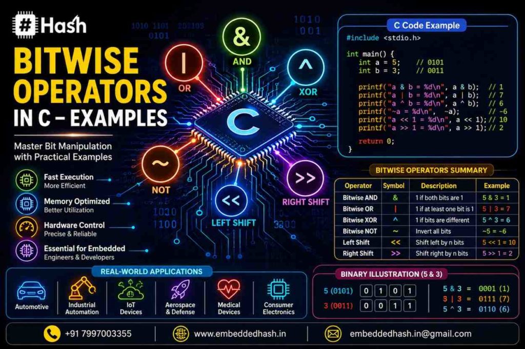 Bitwise Operators in C Examples