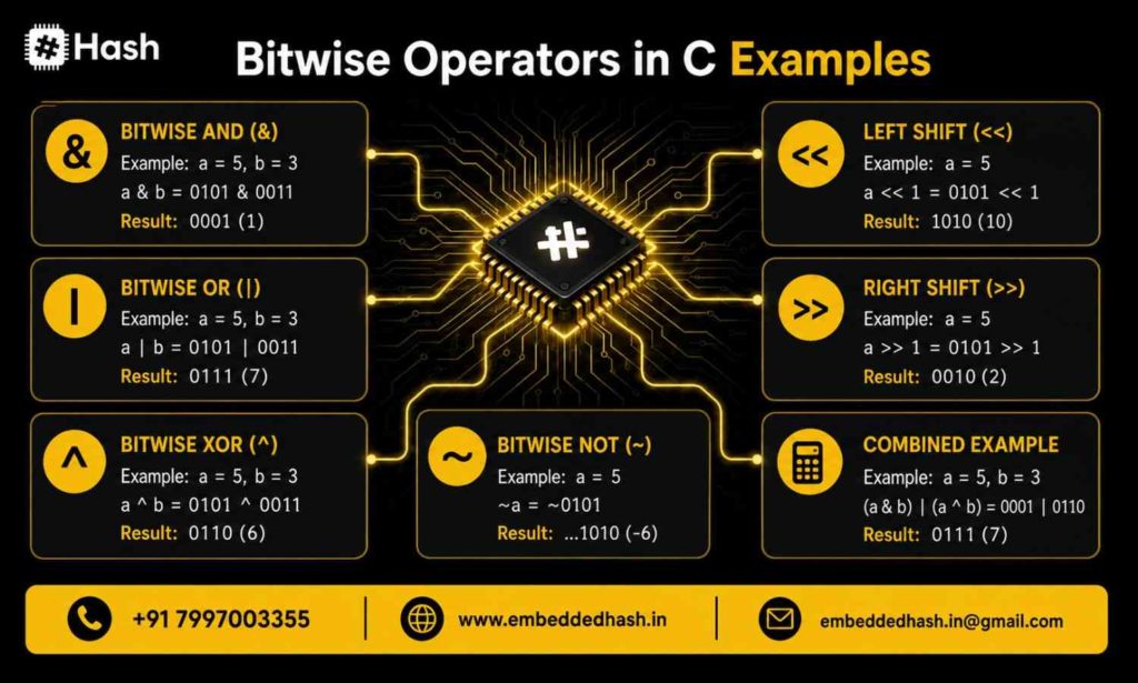 Bitwise Operators in C Examples