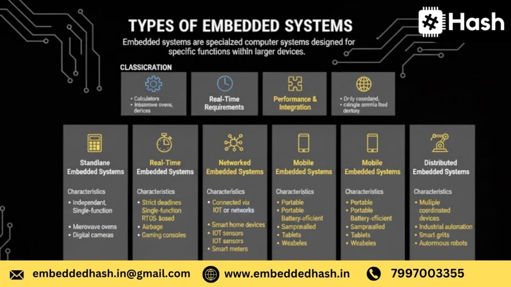 Types of Embedded Systems with Examples