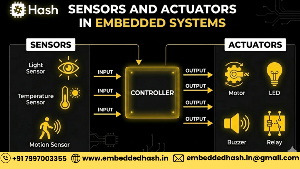 sensors and actuators in embedded systems