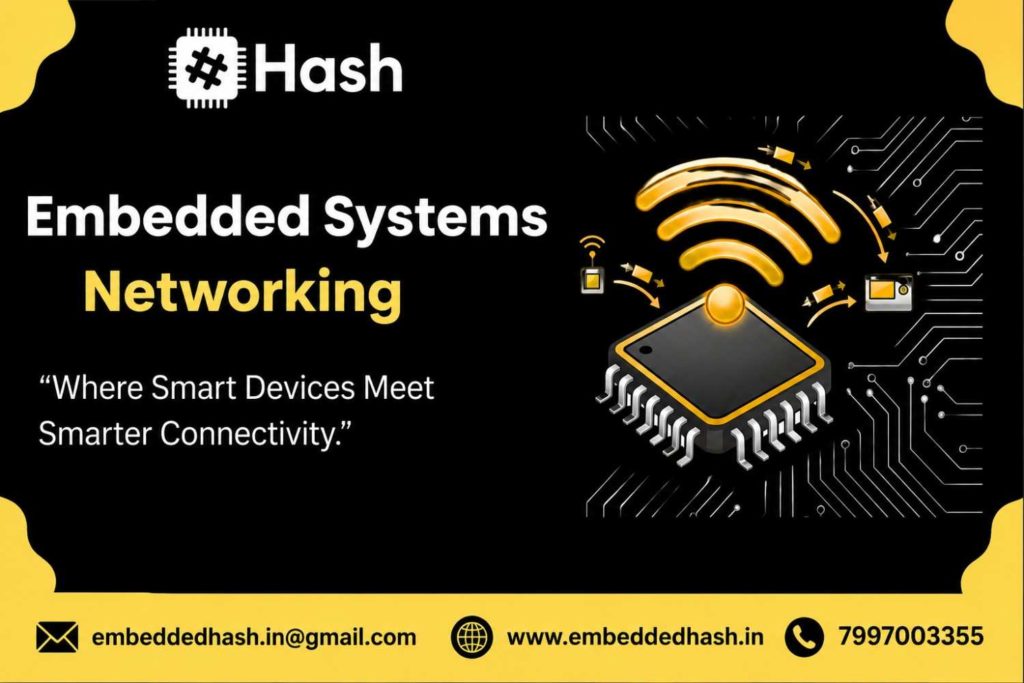 Embedded Systems Networking with wireless communication between smart devices.
